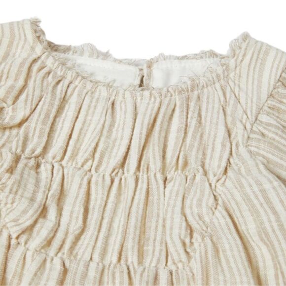 ZARA Kids | Beige | SMOCKED DRESS - Picture 3 of 12